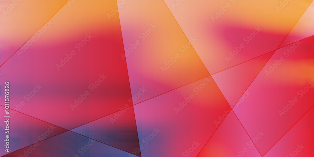 Poster slanted soft lines, geometric gradient shapes - abstract background design template, vector applicab