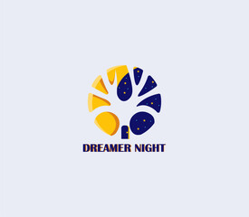 Dreamy and magical tree logo. Perfect for businesses related to dreams, imagination, and creativity. Customizable and versatile for various branding needs.