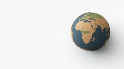 A handcrafted cardboard globe captures the essence of our interconnected world in this simple yet powerful image.
