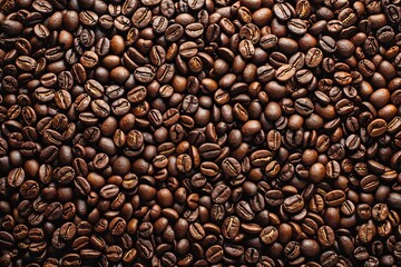 Naklejka premium Coffee beans as a background