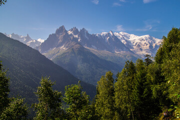 Fototapeta premium French Alps landscape in summer