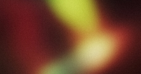 Abstract red green orange grainy color gradient backdrop design background. Vibrant glowing colors noisy gradient, web banner, poster and website header