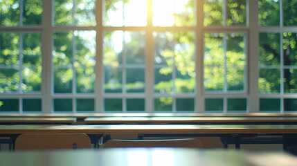 Interior of a class room