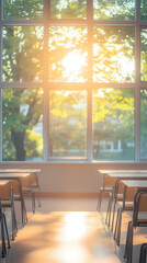 Obraz premium Interior of a class room