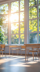 Interior of a class room