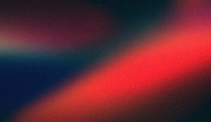 Abstract red magenta blue grainy color gradient backdrop design background. Vibrant glowing colors noisy gradient, web banner, poster and website header