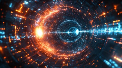 Obraz premium Digital Tunnel.