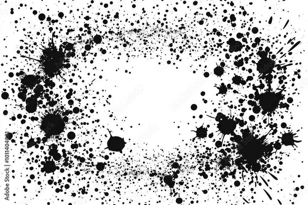 Poster an abstract frame overlay on a grunge border texture background. a transparent background for a png 