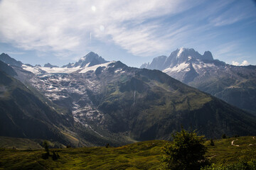 French Alps landscape in summer