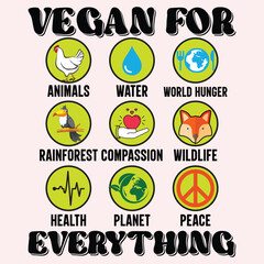 Vegan Typography graphics design