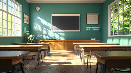 Interior of a class room
