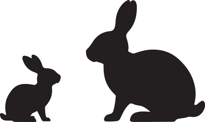 Obraz premium rabbit vector illustration design,awesome rabbit svg,rabbit high resolution printable artwork