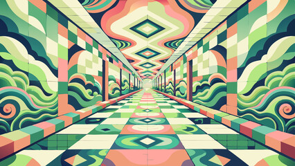 Psychedelic pattern,