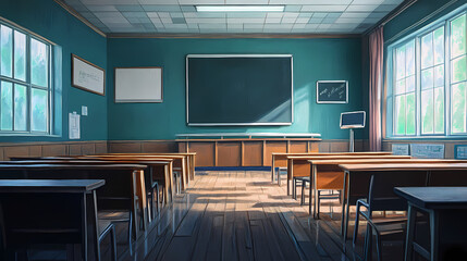 Interior of a class room