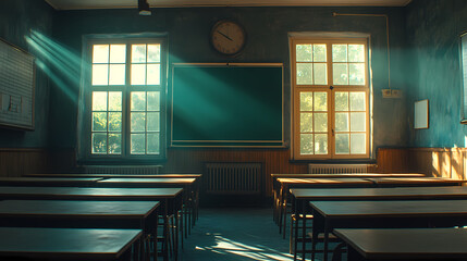 Interior of a class room