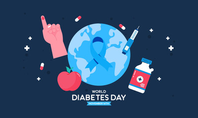 World diabetes day awareness template