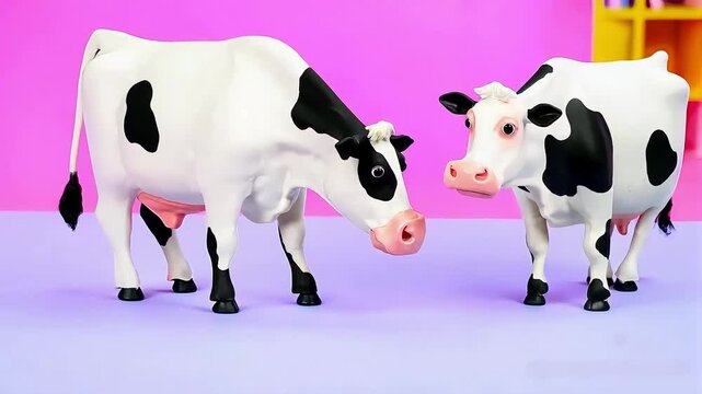 Cow Crossing neighbor of  two Speaking Cows