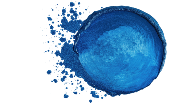 A blue circle with a blue swirl in the middle isolated on white or transparent background, png clipart, design element. Easy to place on any other background. - Powered by Adobe