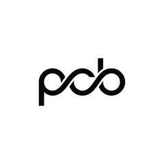 pcb original monogram logo design	