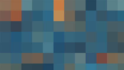 Gradient blue background. Geometric texture of light-dark blue squares. The substrate for branding, calendar, postcard, screensaver, poster, cover. A place for your design or text. Vector illustration