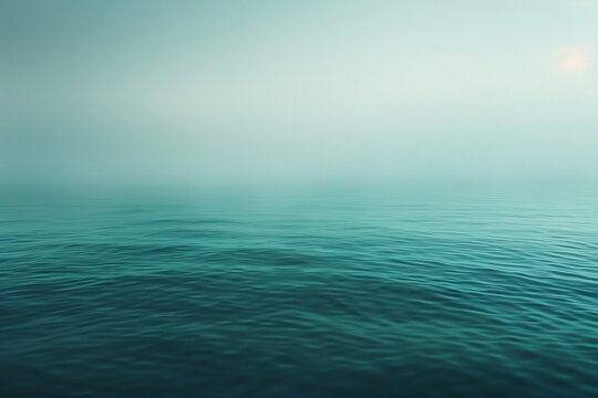 Sea-Inspired Design with Soft Gradients of Blue and Green &ndash; Smooth Side Lighting Creates Natural Shadows, Enhancing a Relaxing Ambiance and Calmness in the Scene with Blurring Effects