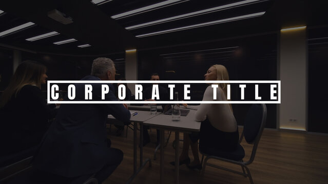 Corporate Titles | Luxury-Themed Text Animation for High-End Products and Services
