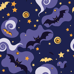Halloween seamless background 
