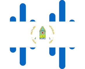 NICARAGUA flag on Audio Wave icon
