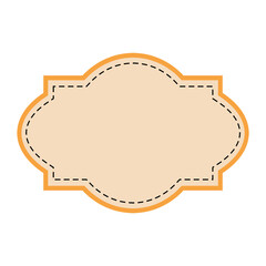 Orange Vintage Label Design
