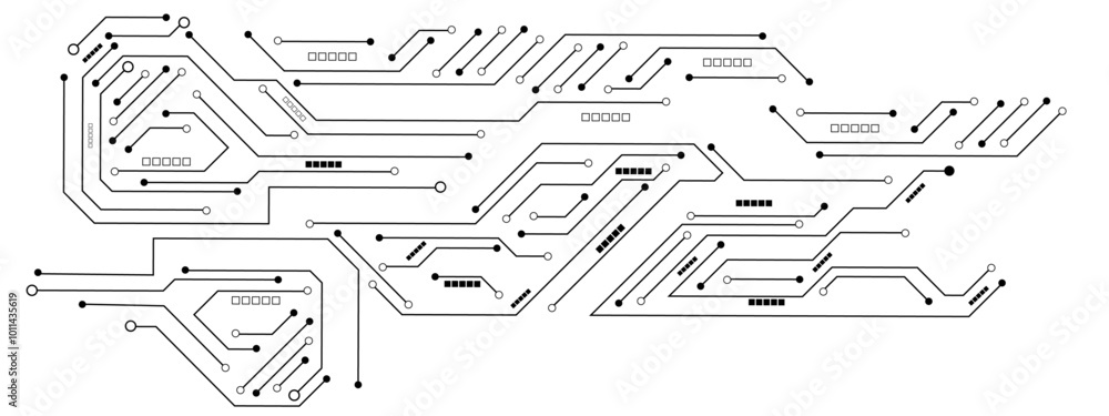 Aufkleber high-tech technology background. circuit board, abstract modern digital science technology futuristi