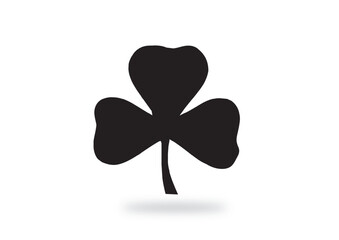 Best Silhouettes of three leaf clover in flat style. Vector icon in 2024