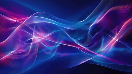 Fototapeta premium Abstract waves of light in vibrant colors, creating a sense of movement and energy.