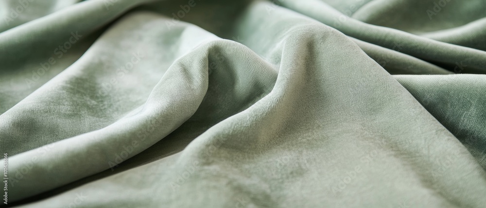 Aufkleber a piece of fabric with a green color and a smooth texture