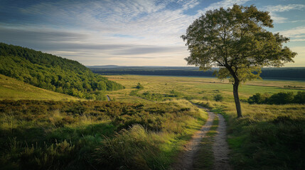 landscape with trees