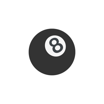 recommend clip art: Pool 8 ball icon. Vector illustration design.