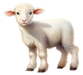 Fototapeta premium PNG Cute sheep livestock mammal animal.