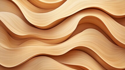 Smooth Wood Grain with Waving Patterns and Warm Tones