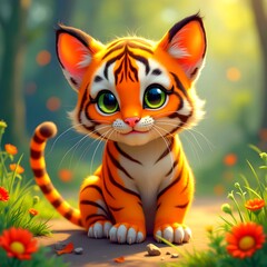 A cat like tiger. 