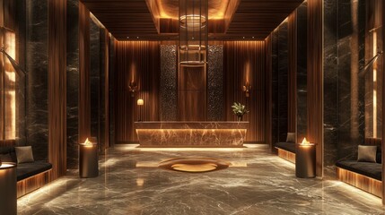 Fototapeta premium Luxury Hotel Lobby Interior Design