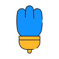 paw lucky line icon vector. paw lucky sign. isolated symbol illustration