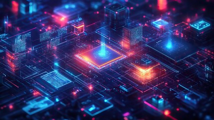 an illustration of app modernization concept showcasing the evolution of technological application development with focus on artificial intelligence growth ,digital transformation