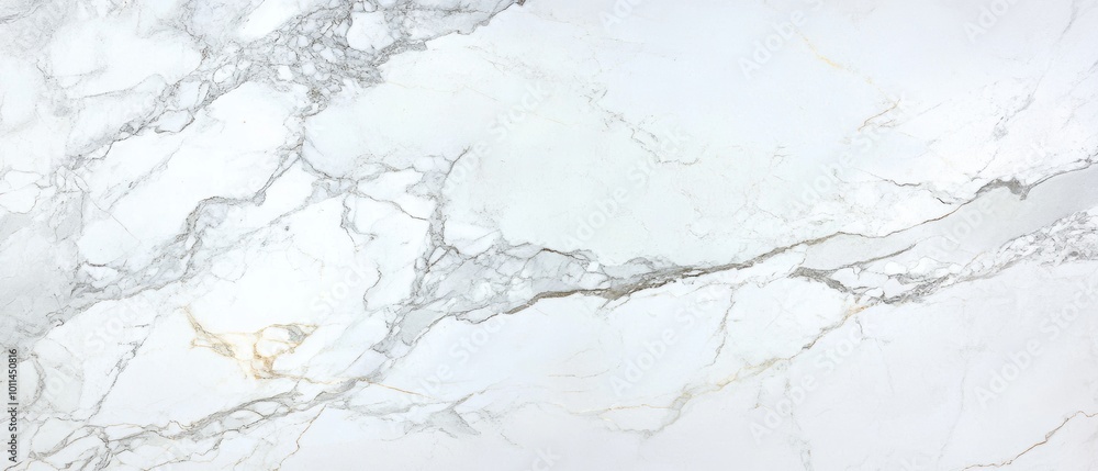 Poster a white marble floor with a pattern of swirls and lines