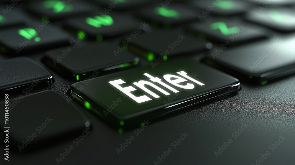 Poster High Definition Keyboard Enter Key Image