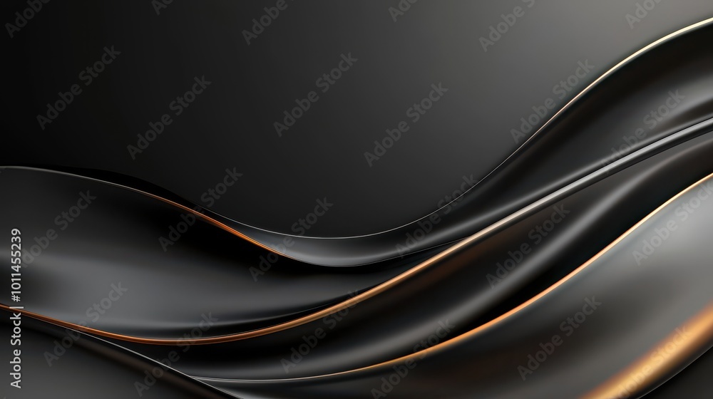 Poster minimalist black background with a soft gradient and smooth finish, offering a clean and elegant loo