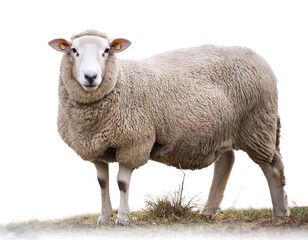 Obraz premium Sheep collection (portrait, standing), animal bundle isolated