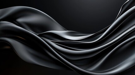 Pure black background with subtle light reflections, perfect for creating dramatic visual effects or product displays.