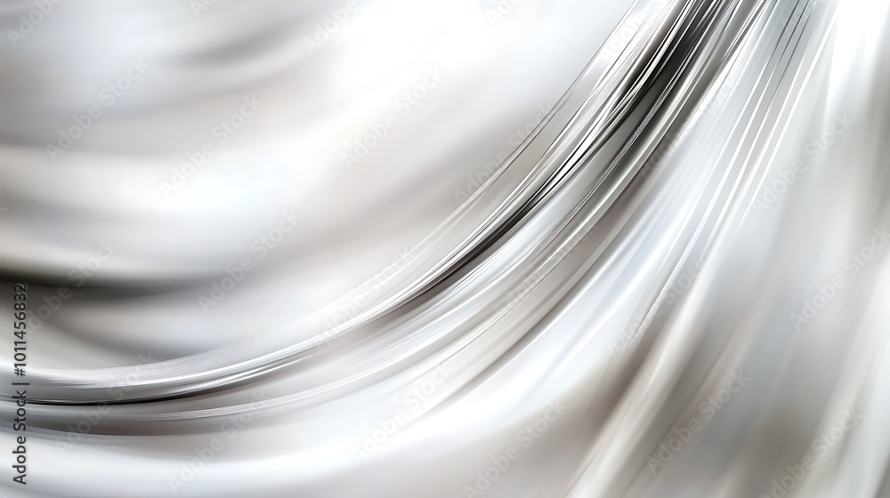 Poster a smooth, polished silver background with a subtle shine and a large space for text