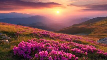 Mountain Meadow Sunset