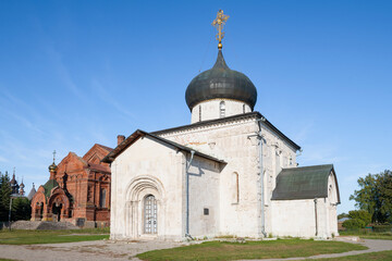 View of the Cathedral of St. George the Victorious (1230-1234) on a sunny September day....