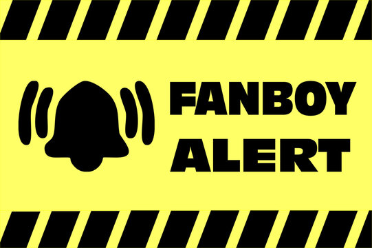 Warning message against Fanboys web banner about unconditional support
